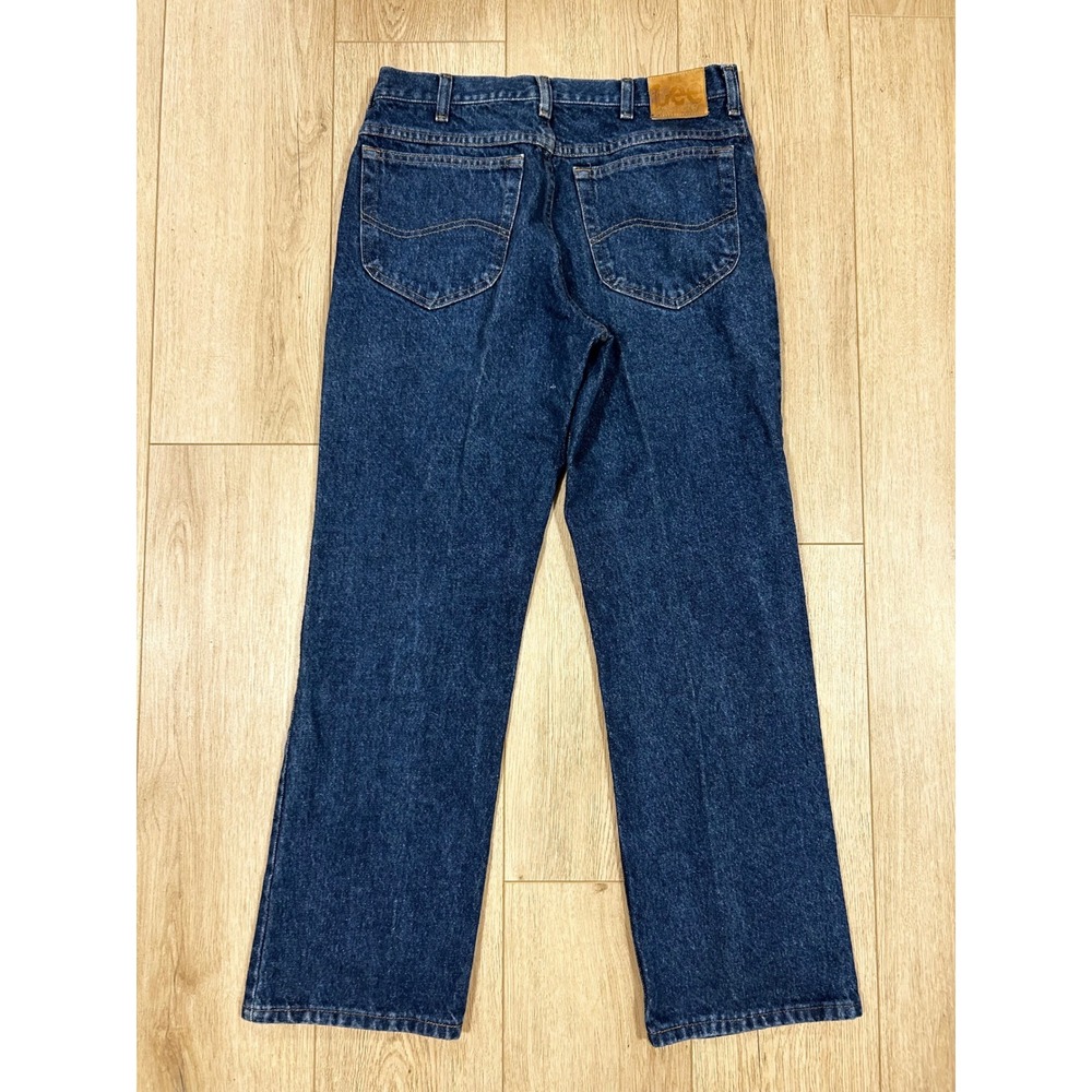 Lee Mens Straight Leg Dark Wash Indigo Denim Jeans 34x30 JIM-J968-005
